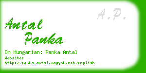 antal panka business card